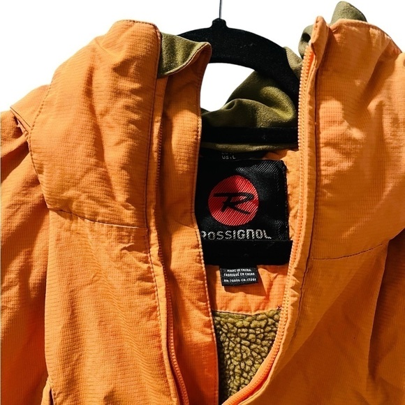 Rossignol Intuition Fleece Rust Orange Ski Snowboard Jacket Unisex Size Large - Picture 2 of 9